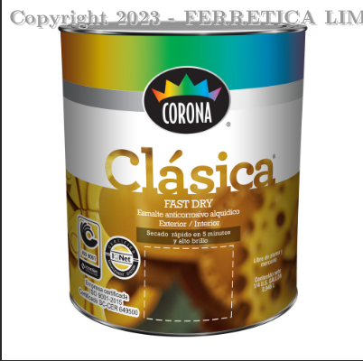 ANTICORROSIVO CORONA FASTDRY AMARILLO CATERPILLAR 1/4