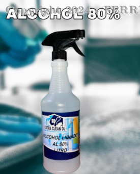 ALCOHOL LIQUIDO 80%  C/ASPERSOR EXTRA CLEAN DL