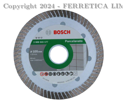 DISCO DIAMANTADO BOSHC PORCELANATO 105 X 20 X1.4  8MM
