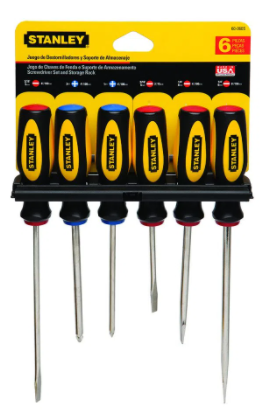 JUEGO DESTORNILLADOR STANLEY 6 PCS 60-060S