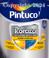 PINTURA PROTECTO KORAZA BLANCO MATE CUBETA  5GLN