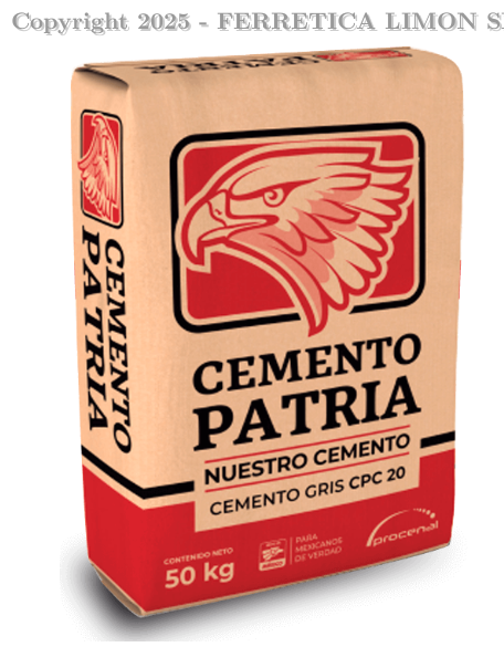 PATRIA FORTALEZA SACO CEMENTO GRIS 50 KLS 