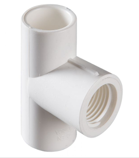 TEE PVC PRESION C/ROSCA 12MM-1/2