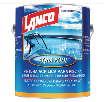 AQUA POOL LANCO ACRILICA P/ PISCINA CARIBBEAN BLUE 01GLN